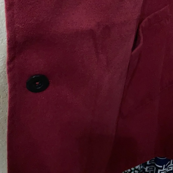 Cranberry Red Hooded Poncho/Cape. Sz. XL - Picture 7 of 7